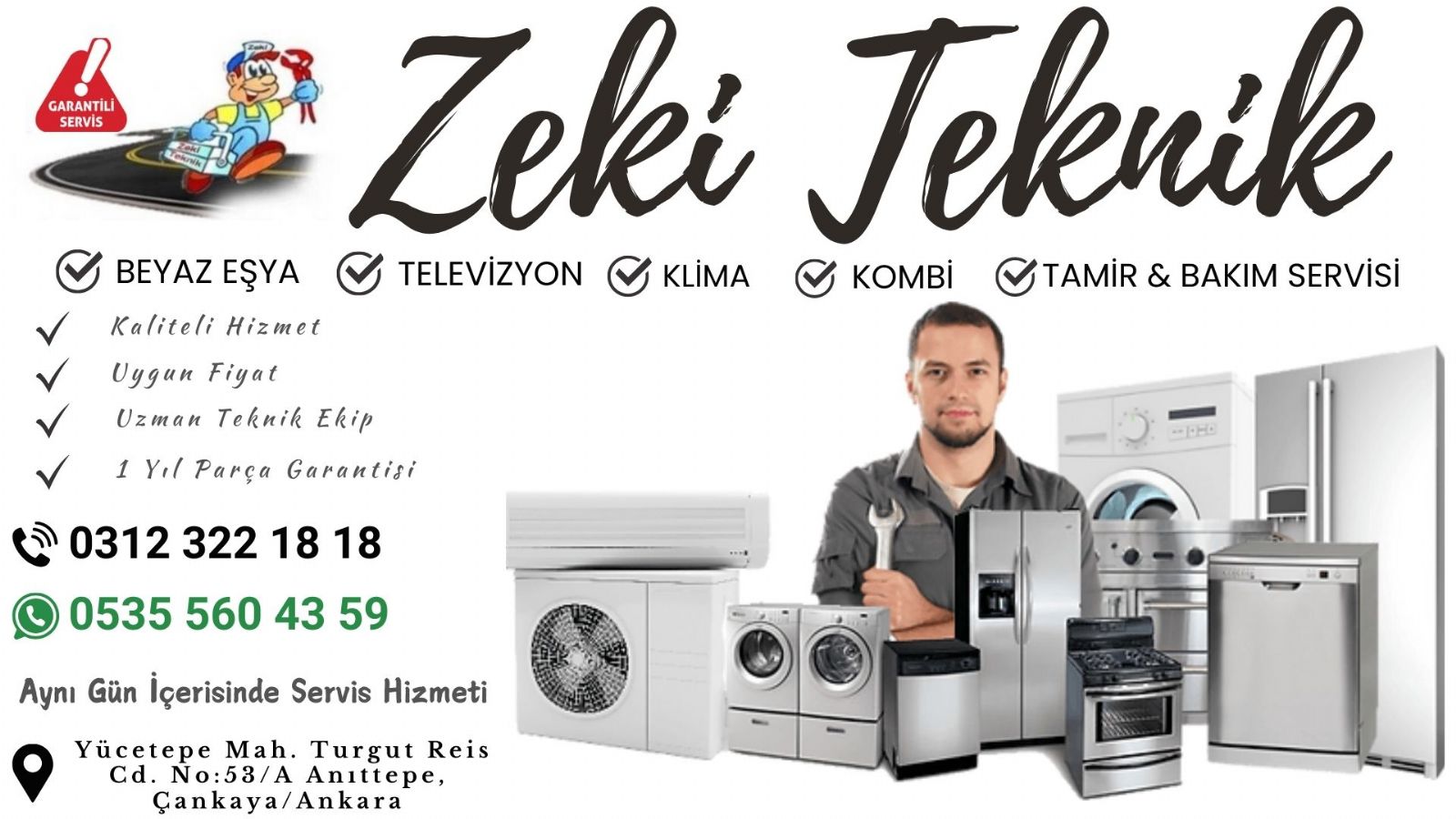 Anıttepe Beyaz Eşya Servisi